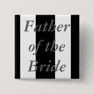 Badge Carré 5 Cm Père de la jeune mariée