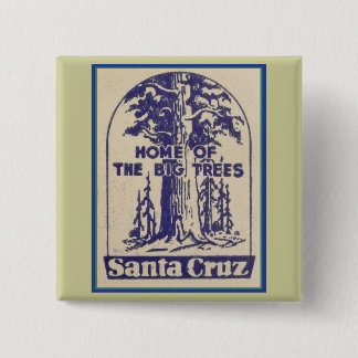 Badge Carré 5 Cm père Noël Cruz California - Maison des grands arbr