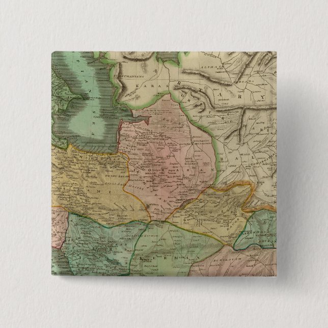 Badge Carré 5 Cm Perse 8 (Devant)