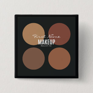 Badge Carré 5 Cm Personalized Black Makeup Palette