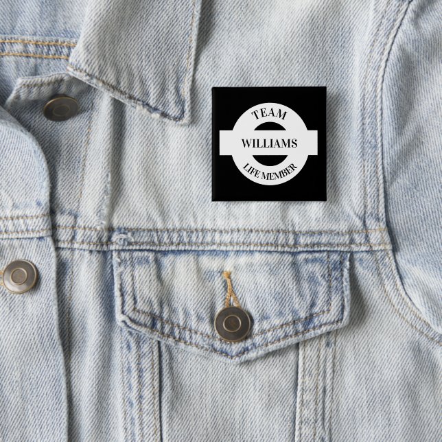 Badge Carré 5 Cm Personnalisé (En situation)