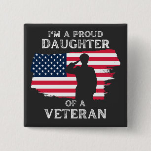 Badge Carré 5 Cm Personnaliser ce design : Je suis une fille fière