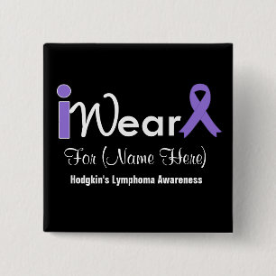 Badge Carré 5 Cm Personnalisez la lymphogranulomatose maligne