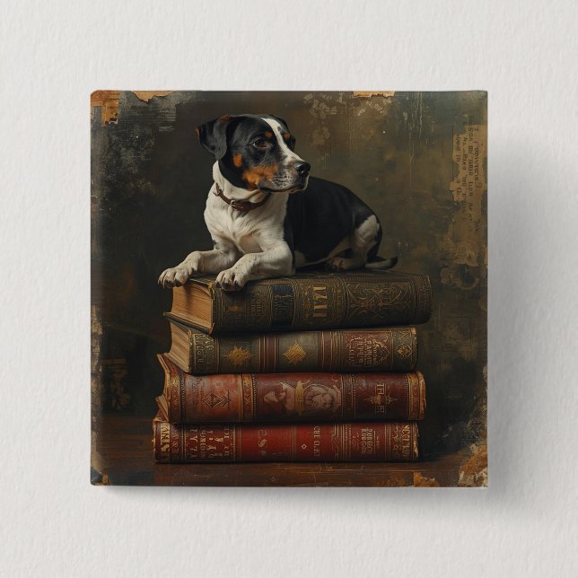 Badge Carré 5 Cm Pet Talk  (Devant)