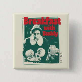 Badge Carré 5 Cm Petit-Déjeuner Avec Buddy
