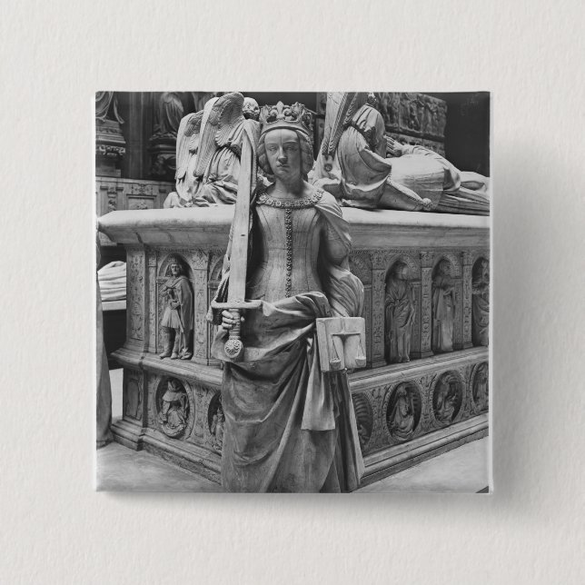 Badge Carré 5 Cm Petit groupe de justice (Devant)