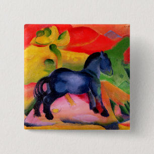 Badge Carré 5 Cm Petit Horse bleu, 1912