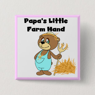 Badge Carré 5 Cm Peu de T-shirts et cadeaux de main de la ferme du