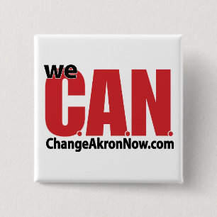 Badge Carré 5 Cm PEUT le bouton de logo !