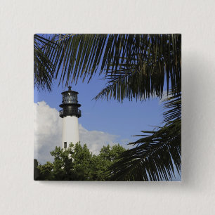 Badge Carré 5 Cm Phare de Bill Baggs Cape Florida, Bill Baggs 2