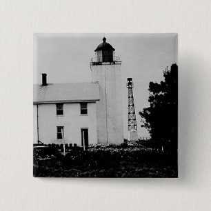 Badge Carré 5 Cm Phare de point de Horton