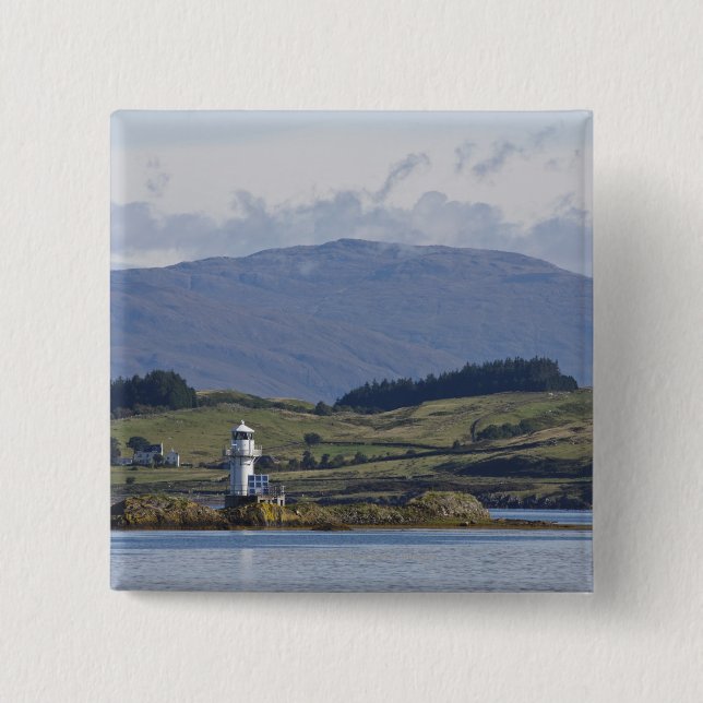 Badge Carré 5 Cm Phare de Rhue (Devant)