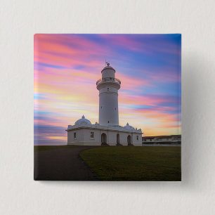 Badge Carré 5 Cm Phare Sydney, Australie de Macquarie