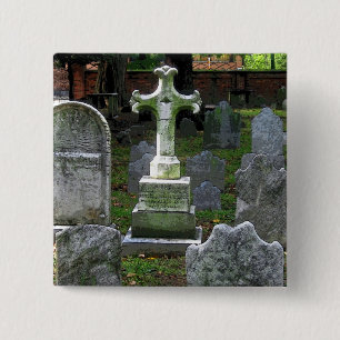 Badge Carré 5 Cm Philadelphie Graveyard CB