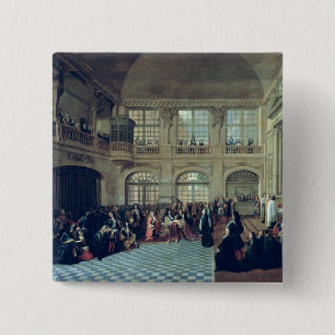 Badge Carré 5 Cm Philippe de Courcillon Marquis de Dangeau