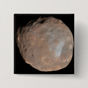 Badge Carré 5 Cm Phobos de la lune de Mars