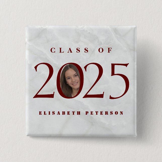 Badge Carré 5 Cm Photo Sur Mesure Pour Elle (Devant)