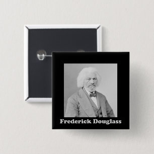 Badge Carré 5 Cm Photo vintage African American Frederick Douglass