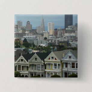 Badge Carré 5 Cm Photographe de San Francisco Postcard