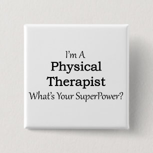 Badge Carré 5 Cm Physiothérapeute