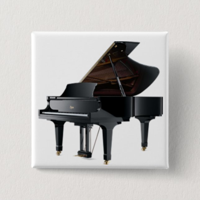 Badge Carré 5 Cm piano (Devant)