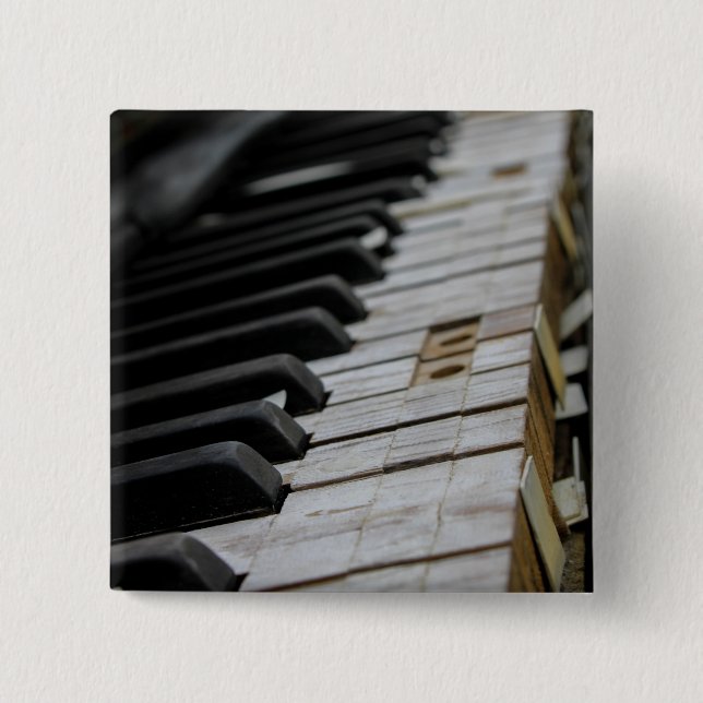 Badge Carré 5 Cm Piano cool (Devant)