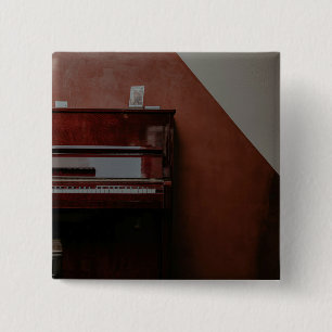 Badge Carré 5 Cm Piano génial