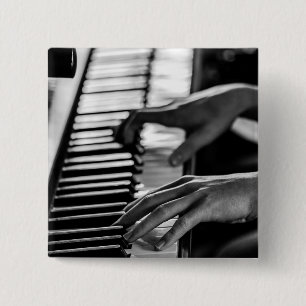 Badge Carré 5 Cm Piano génial