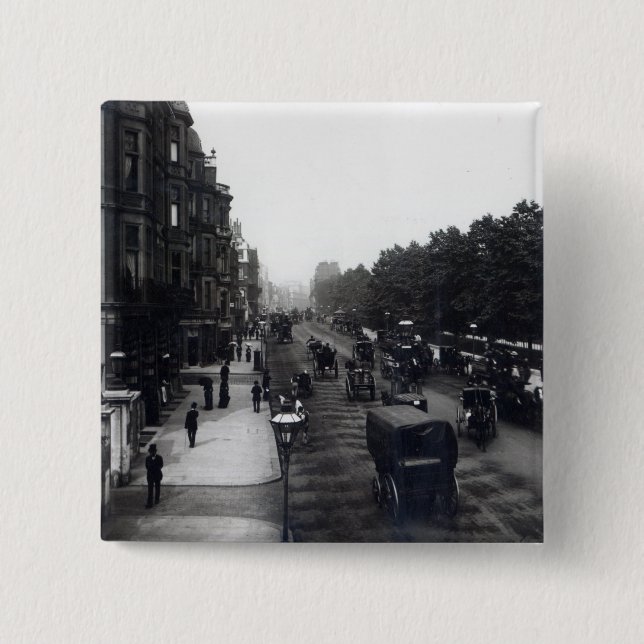 Badge Carré 5 Cm Piccadilly, Londres (Devant)