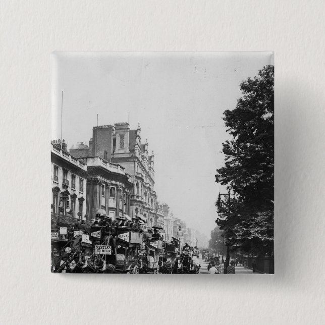 Badge Carré 5 Cm Piccadilly, Londres (Devant)