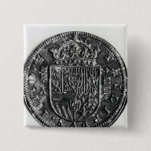 Badge Carré 5 Cm Pièce en argent