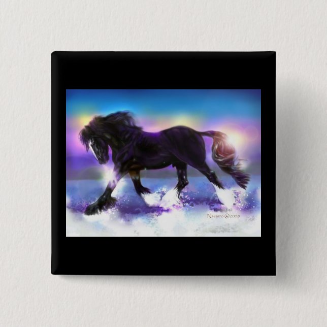 Badge Carré 5 Cm Pied noir Shire (Devant)