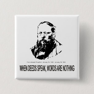 Badge Carré 5 Cm Pierre-Joseph Proudhon