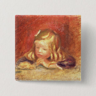 Badge Carré 5 Cm Pierre un Coco de Renoir au Tableau