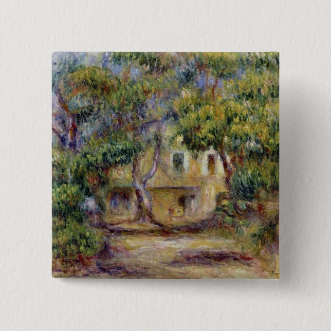 Badge Carré 5 Cm Pierre un Renoir | la ferme chez Les Collettes (Devant)