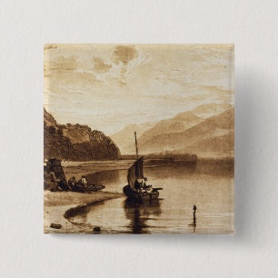 Badge Carré 5 Cm Pilier de Joseph Mallord William Turner  