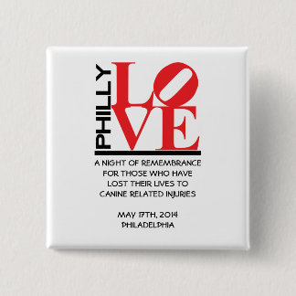 Badge Carré 5 Cm Pin 2014 officiel de Philly