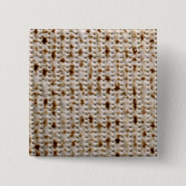 Badge Carré 5 Cm Pin Carré de Matzo (Devant)
