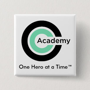 Badge Carré 5 Cm Pin d'académie d'échappé belle