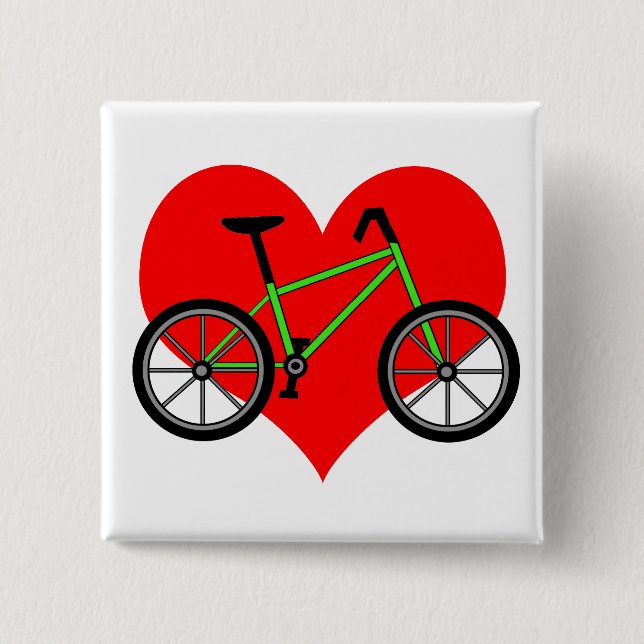 Badge Carré 5 Cm Pin de bicyclette (Devant)