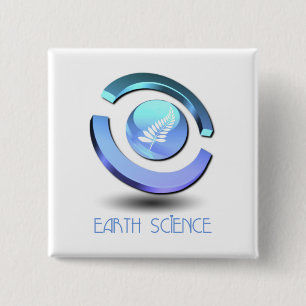 Badge Carré 5 Cm Pin de carré de science de la terre