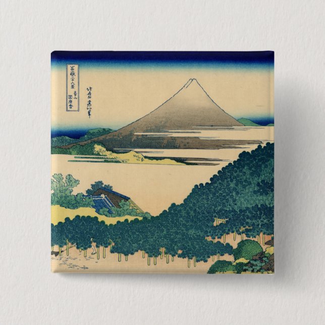 Badge Carré 5 Cm Pin de coussin chez Aoyama (Devant)