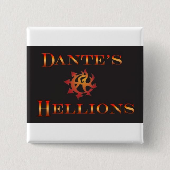 Badge Carré 5 Cm Pin de Dante (Devant)