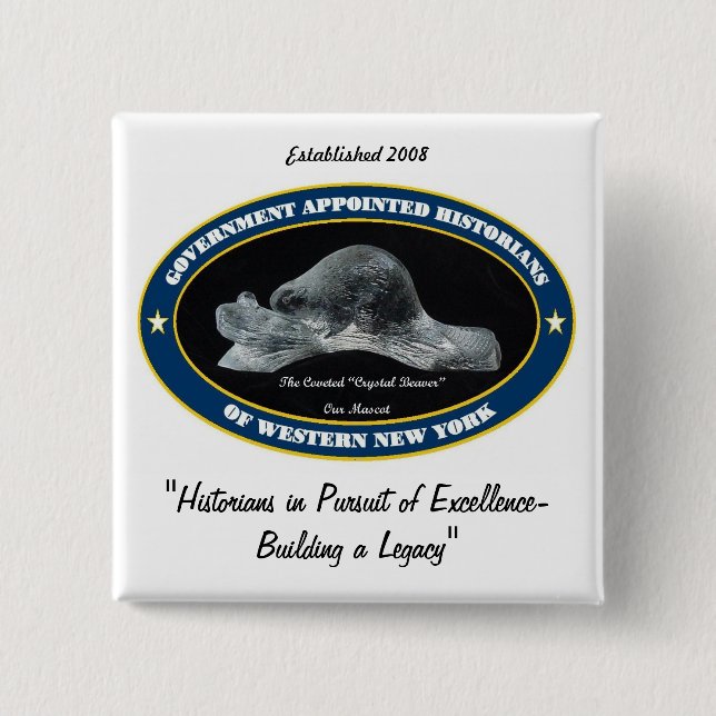 Badge Carré 5 Cm PIN de GAHWNY (carré seulement) (Devant)