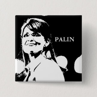 Badge Carré 5 Cm Pin de Palin b/w