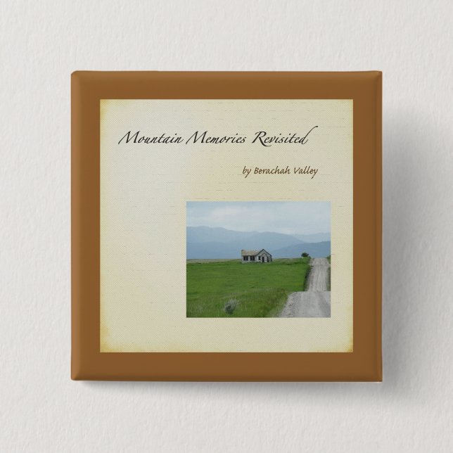 Badge Carré 5 Cm Pin de vallée de Berachah (Devant)