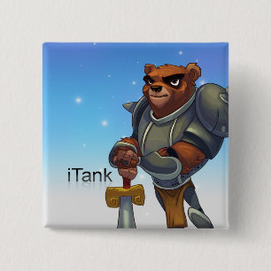 Badge Carré 5 Cm Pin d'iTank de légendes de poche