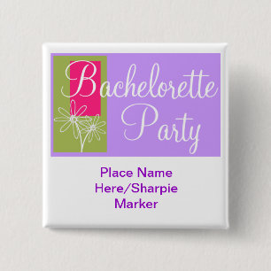 Badge Carré 5 Cm Pin fait sur commande de carré de partie de