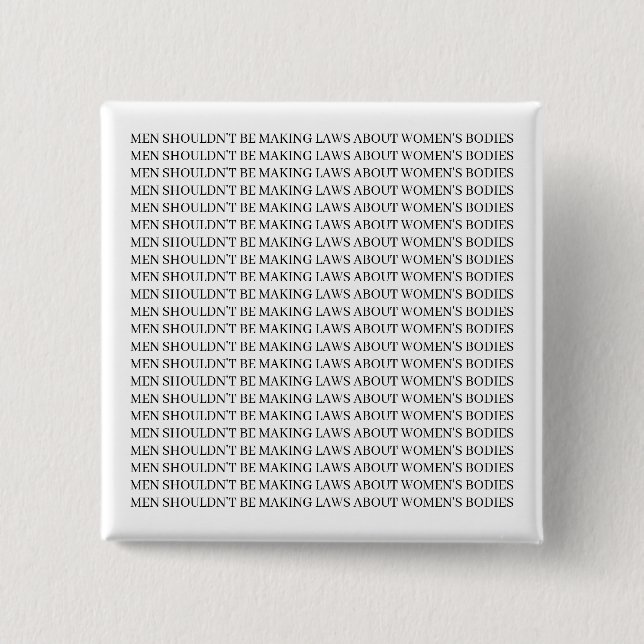 Badge Carré 5 Cm Pin féministe - Pro choix (Devant)