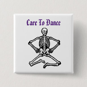 Badge Carré 5 Cm Pin Halloween